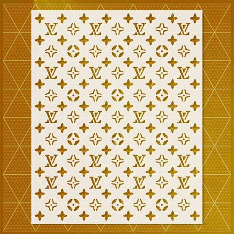 lv pattern stencil